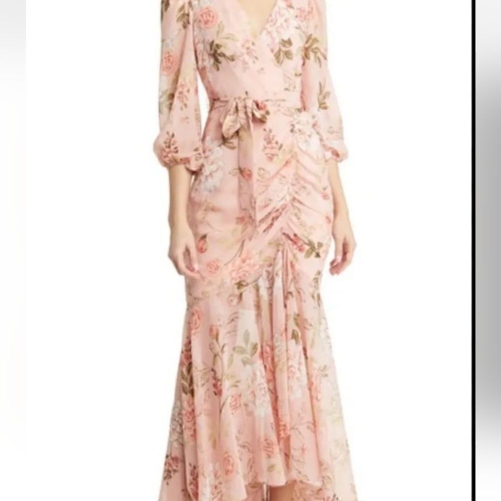 Eliza J Rushed Maxi Dress Boho Country Baby Doll Size 2 NWT - Picture 2 of 7